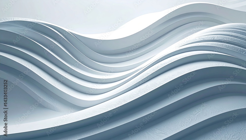 Poster fluid motion design abstract art digital rendering soft colors minimalist style contemporary aesthet