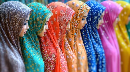 Vibrant Hues of Faith: A Tapestry of Colorful Hijabs
