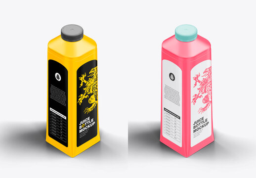 Juice Bottle Mockup