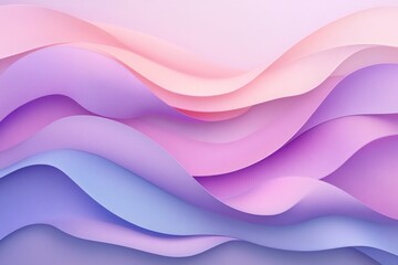 Obraz premium Abstract Pastel Waves Soft Color Gradient Design