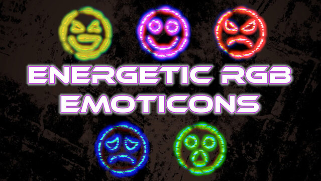 Energetic RGB Emoticons