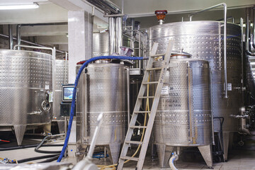 Winery equipment in Abrau Durso showcases modern production methods in  March 24, 2025