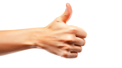 Thumbs Up Hand like Symbol Isolated Image for Positive Feedback and Approval
