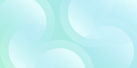Minimalist banner background. Green and blue gradations.Circle geometric background. Simple design. Vector.