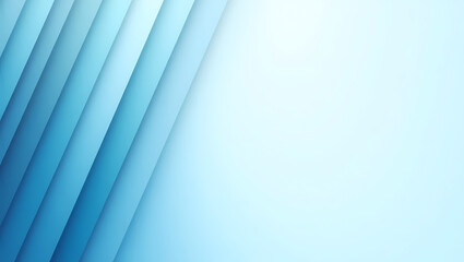 Obraz premium Abstract Blue Wave: An elegant display of converging blue lines on a pristine light backdrop, conveying the calm, coolness and the artistic and contemporary style