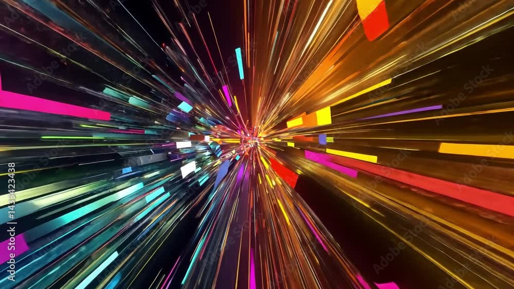Poster colorful abstract background with vibrant light streaks dynamic design showcasing energy and motion 