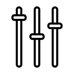 Equalizer line icon