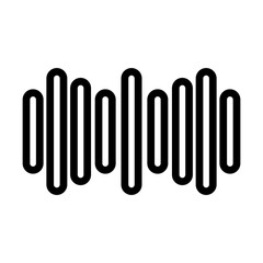 Equalizer line icon