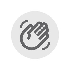 Waving Hand Outlined Icon