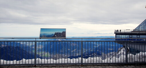 Zugspitze the highest peak of the Wetterstein Mountains and the highest mountain in Germany.
