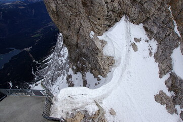 Zugspitze the highest peak of the Wetterstein Mountains and the highest mountain in Germany.