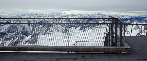 Zugspitze the highest peak of the Wetterstein Mountains and the highest mountain in Germany.