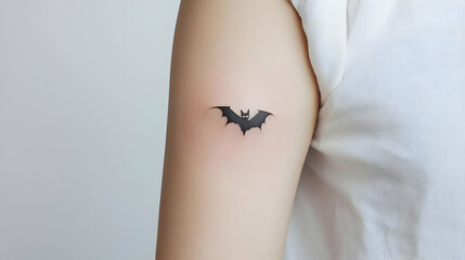 Obraz premium Small Bat Tattoo On Woman's Arm