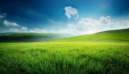 Fototapeta premium vibrant grass field