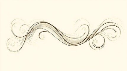 Fototapeta premium Elegant Swirl Design Element.