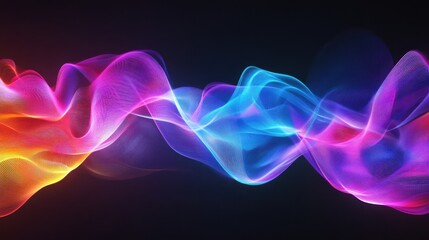 Iridescent Liquid Waves with Pastel Gradients