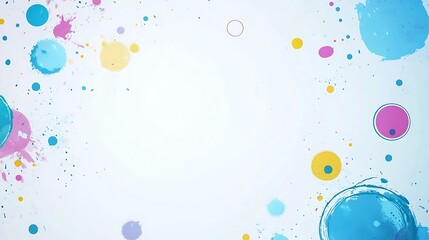 Colorful Paint Splatter Background.