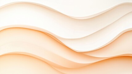 Abstract Waves of Cream and White Hues