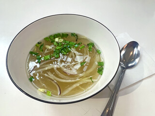 Vietnamese traditional broth with herbs and spices