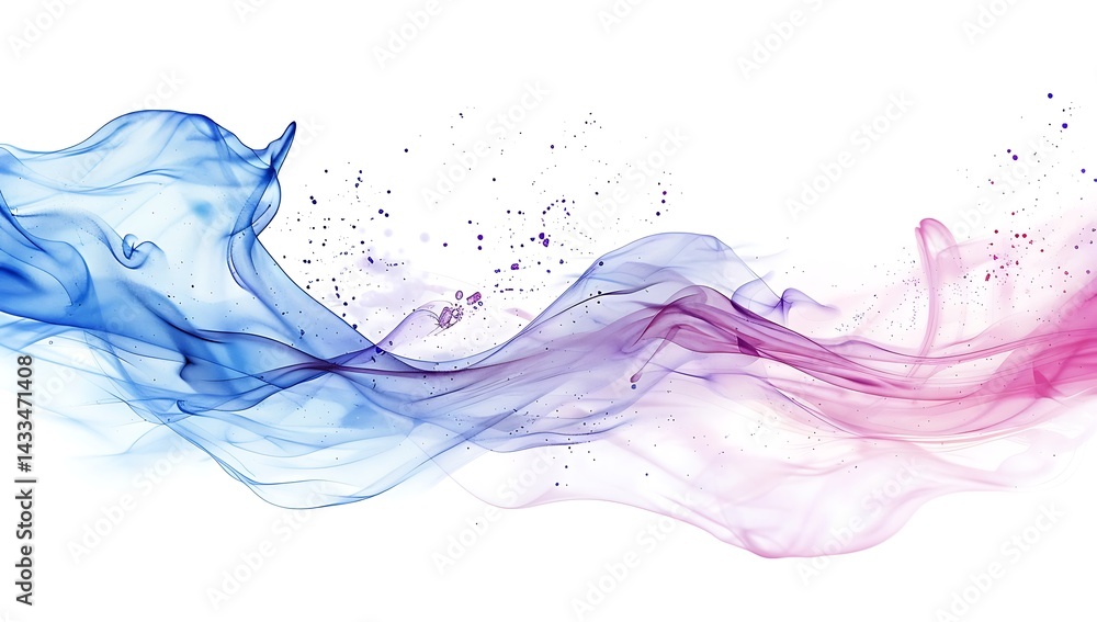 Poster abstract fluidity: a captivating artistic representation of vibrant color in motion. a dynamic and v