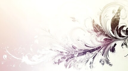 Floral grunge design with soft background.