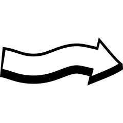 Comic Arrow Shape Minimalist