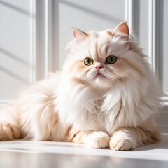 Fototapeta premium cat on a white background