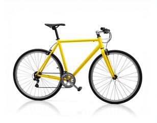 Fototapeta premium bicycle on white background