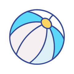 Beach Ball for Games Icon Design