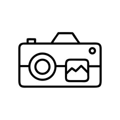 Camera for Travel Photos Icon Design