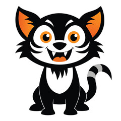 A cute cat silhouette