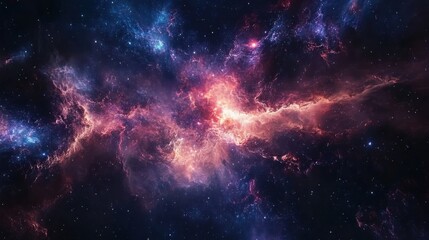 Galaxy Cluster Expanding in Deep Cosmic Space