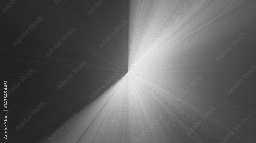 Poster a gradient grey background with a radial light source in the center, giving a spotlight effect