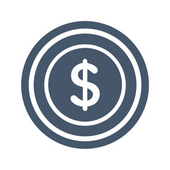 Dollar Coin with Arrows Icon Design