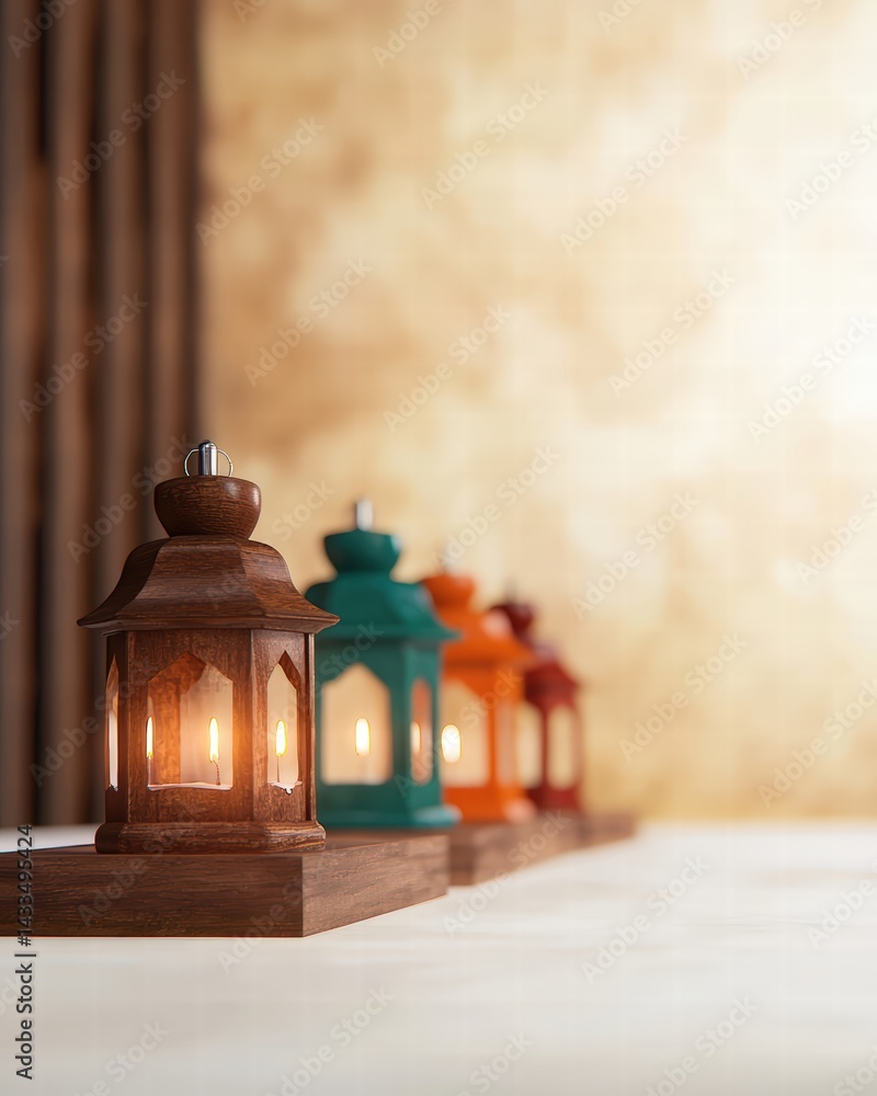 Aufkleber elegant table setting featuring a flickering candle and a delicate small bird on a quaint surface