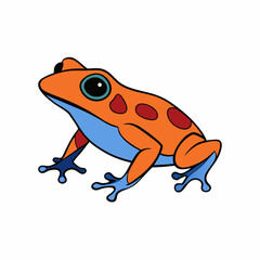 Fototapeta premium funny frog cartoon