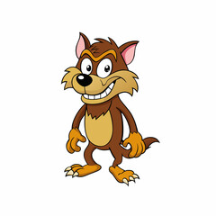 animal, cartoon, dog, vector, illustration, pet, fox, cat, puppy, mammal, wolf, funny, character, horse, drawing, chihuahua, head, art, cute, brown, baby, comic, fun, smile, nature