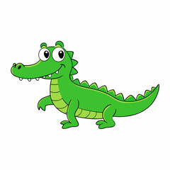 cartoon, animal, dinosaur, vector, reptile, crocodile, illustration, dragon, lizard, green, fun, art, dino, cute, alligator, wildlife, nature, frog, character, funny, wild, smile, drawing, baby, iguan