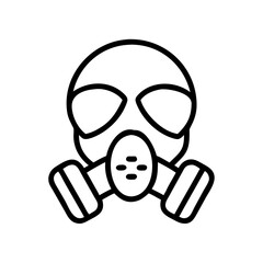 Gas Mask Protection Icon Design
