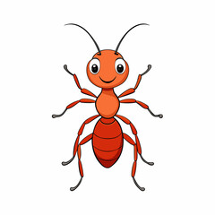 red bug vector illustration