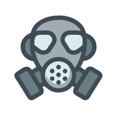 Gas Mask Protection Icon Design