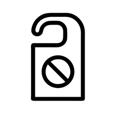 Hanging Do Not Disturb Icon Design