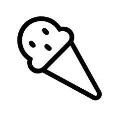 Ice Cream Cone Treat Icon Design