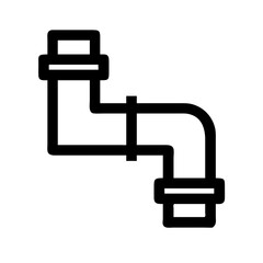 Industrial Pipe Connection Icon Design