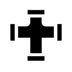 Obraz premium Industrial Pipe Connection Icon Design