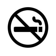 No Smoking Room Sign Icon Design