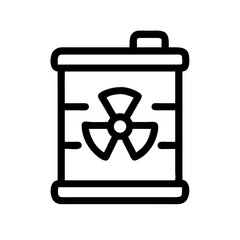 Nuclear Waste Canister Icon Design