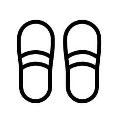 Pair of Room Slippers Icon Design