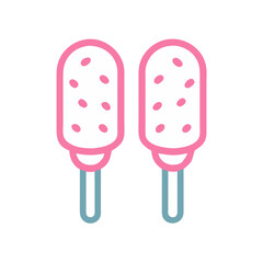 Popsicle Twin Stick Icon Design