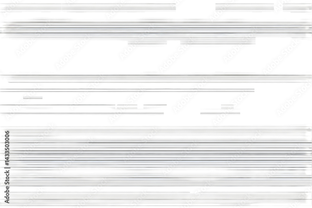 Poster abstract horizontal white and black lines isolated on transparent background